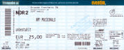 Ticket to Amy Macdonald 2008-10-27