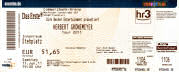 Ticket to Herbert Grnemeyer 2011-06-11