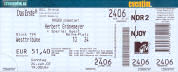 Ticket to Herbert Grnemeyer 2007-06-24